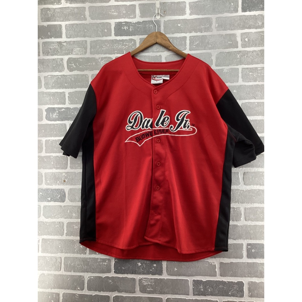 Chase Authentics Dale Earnhardt Jr Budweiser #8 NASCAR Jersey Red Mens L